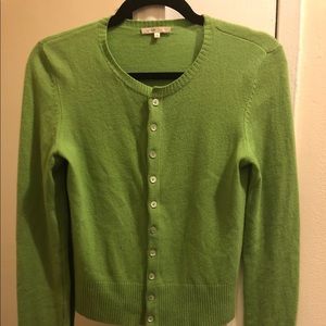 Vince Green Cashmere Cardigan